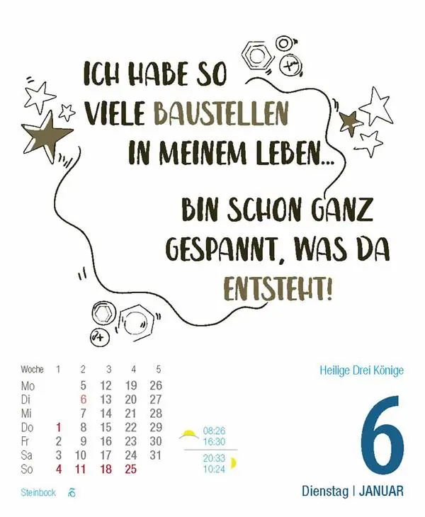 Bild: 9783731887065 | Visual Words 2026 | TypoArt Tages-Abreisskalender | Verlag Korsch