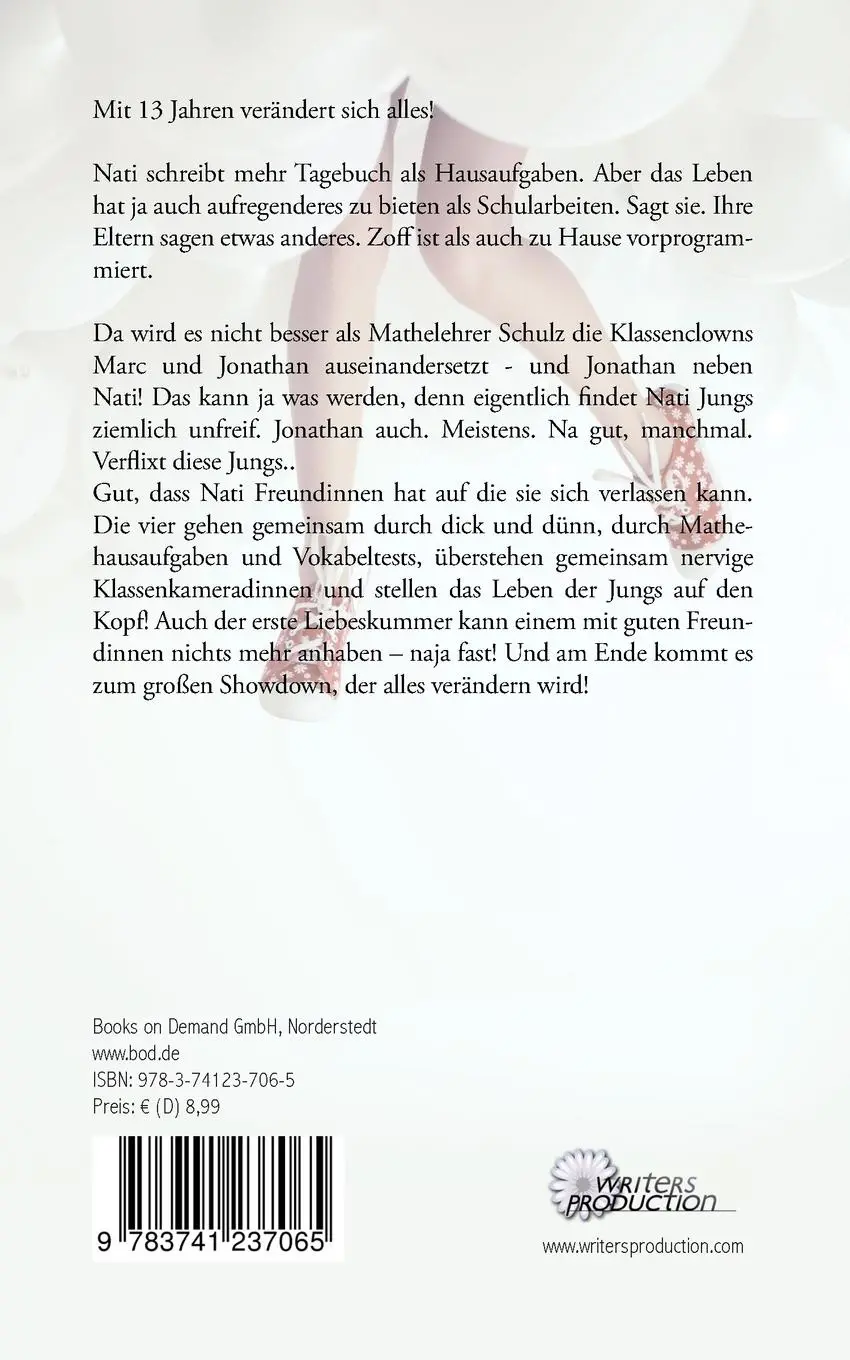 Rückseite: 9783741237065 | Nati's Diary 1 | Jungs sind doof, außer man küsst sie! | Kaschuge