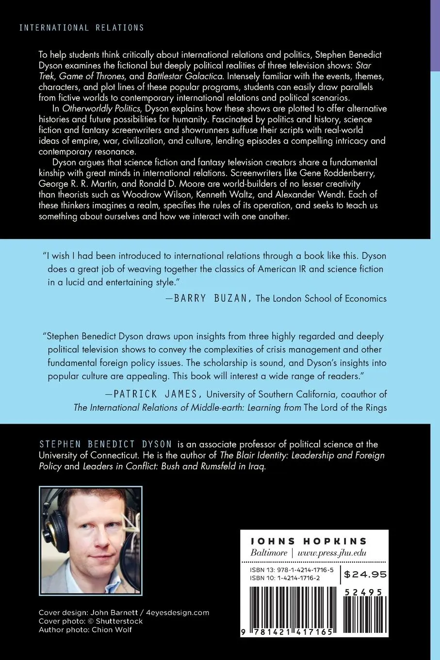 Rückseite: 9781421417165 | Otherworldly Politics | Stephen Benedict Dyson | Taschenbuch | 2015