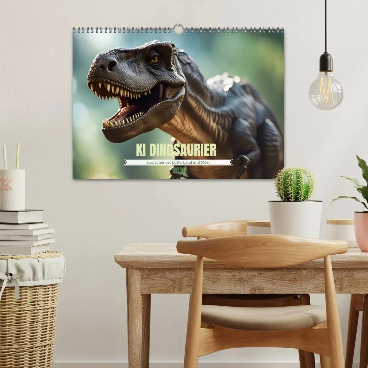 Bild: 9783457267165 | KI Dinosaurier - Herrscher der Lüfte, Land und Meer (Wandkalender...
