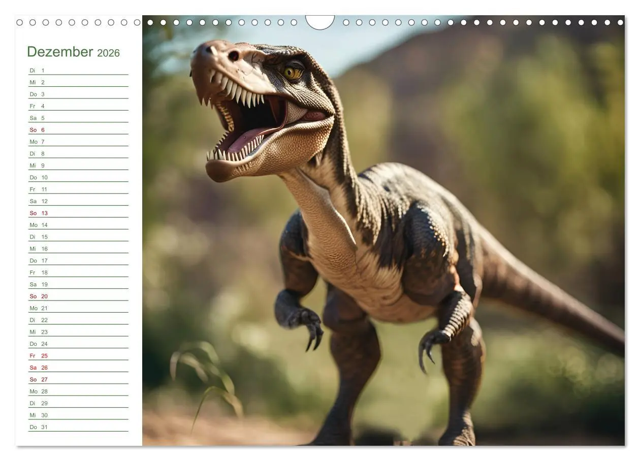 Bild: 9783457267165 | KI Dinosaurier - Herrscher der Lüfte, Land und Meer (Wandkalender...