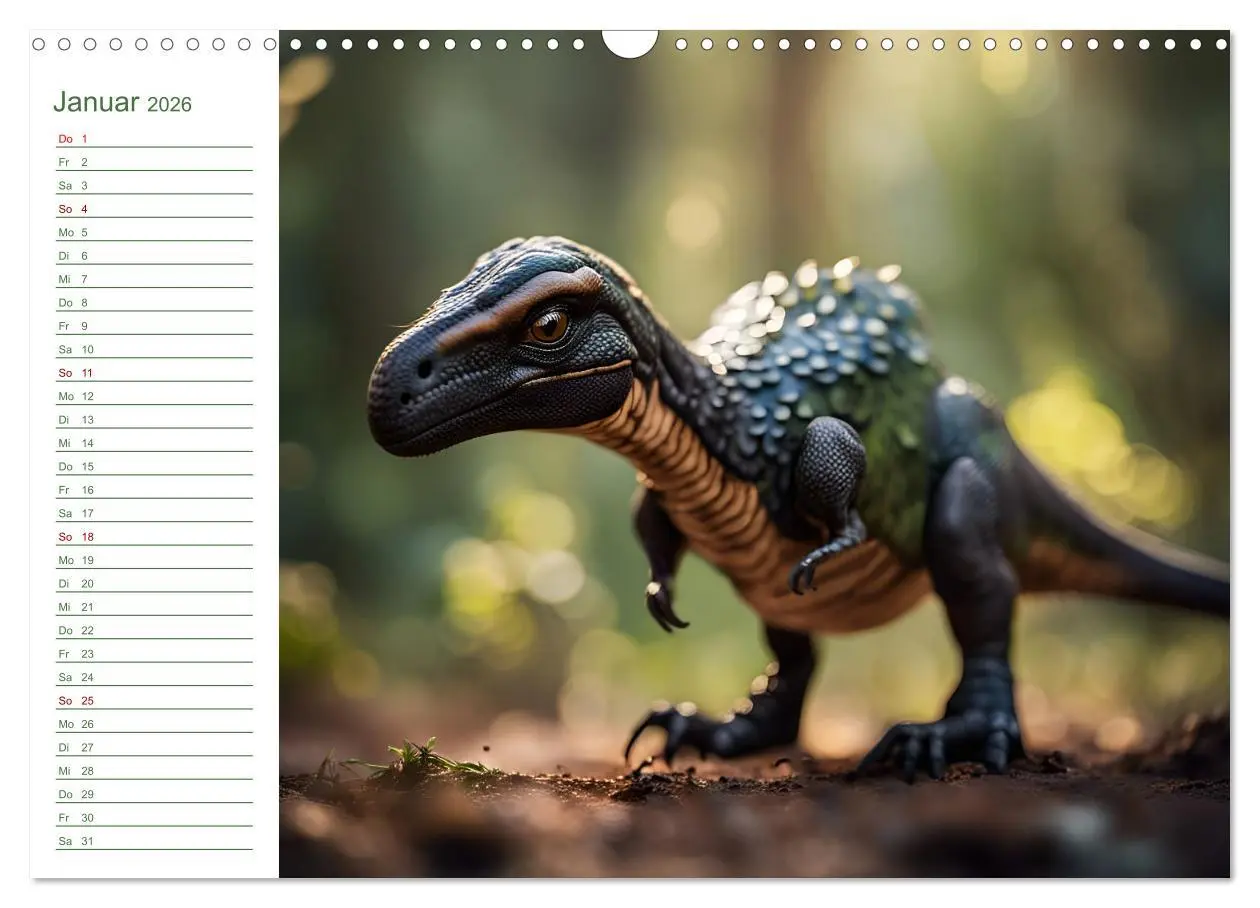 Bild: 9783457267165 | KI Dinosaurier - Herrscher der Lüfte, Land und Meer (Wandkalender...