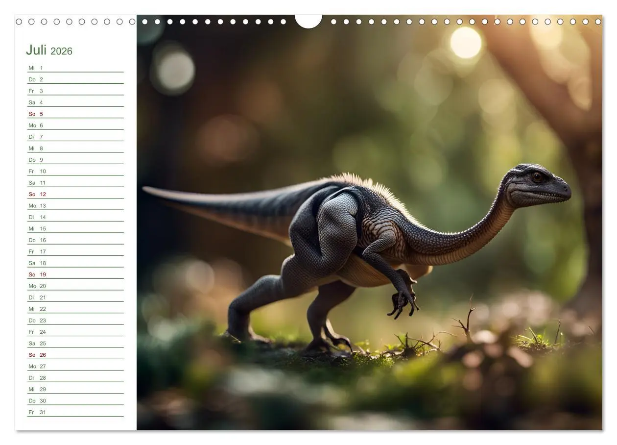 Bild: 9783457267165 | KI Dinosaurier - Herrscher der Lüfte, Land und Meer (Wandkalender...