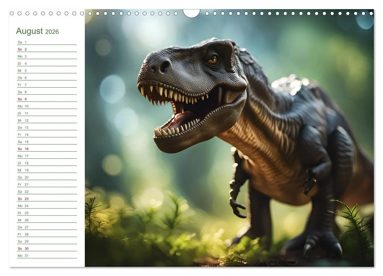 Bild: 9783457267165 | KI Dinosaurier - Herrscher der Lüfte, Land und Meer (Wandkalender...
