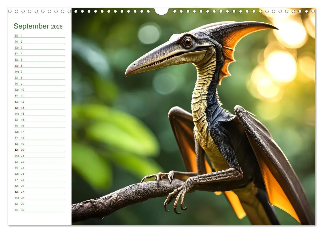 Bild: 9783457267165 | KI Dinosaurier - Herrscher der Lüfte, Land und Meer (Wandkalender...