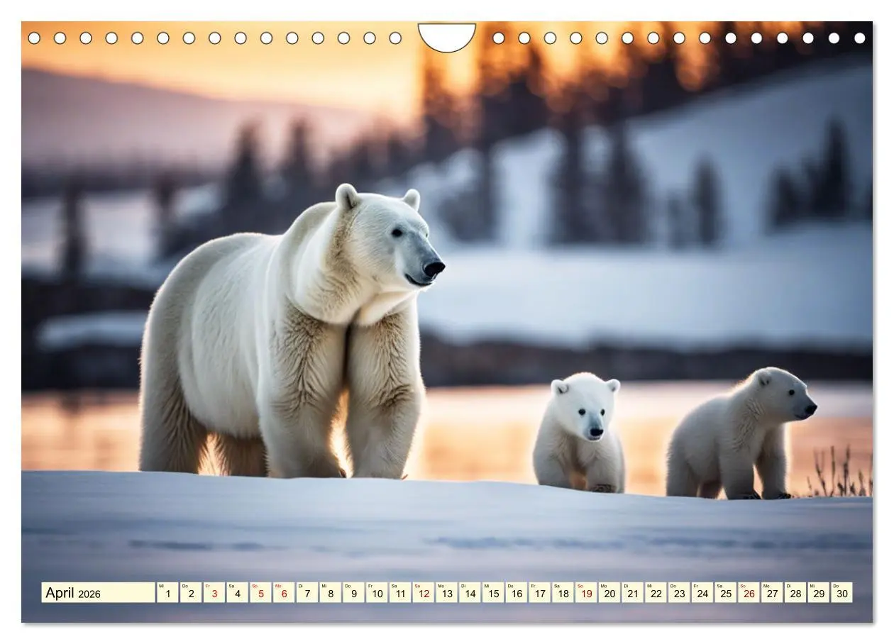 Bild: 9783457337165 | Eisbären im Fokus (Wandkalender 2026 DIN A4 quer), CALVENDO...