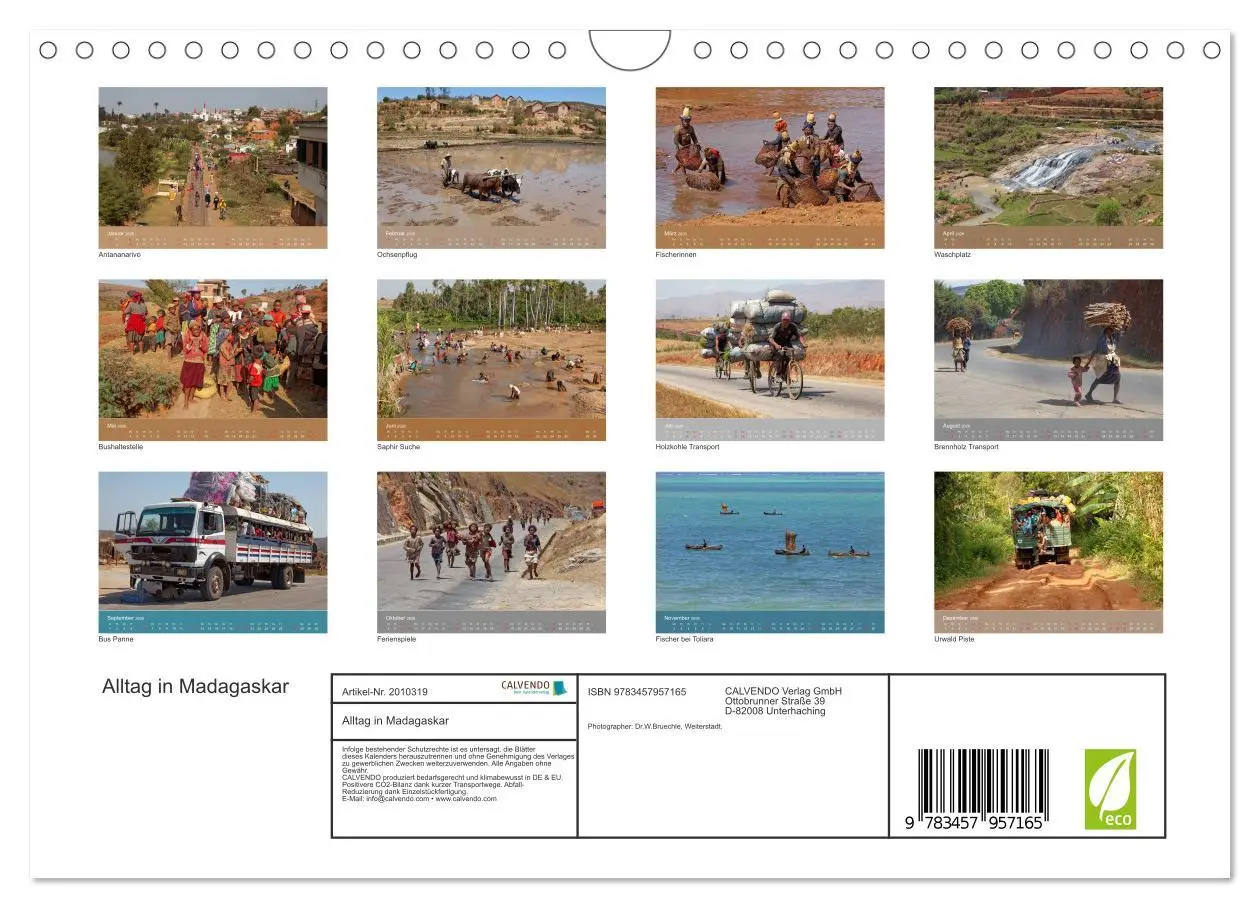 Bild: 9783457957165 | Alltag in Madagaskar (Wandkalender 2026 DIN A4 quer), CALVENDO...
