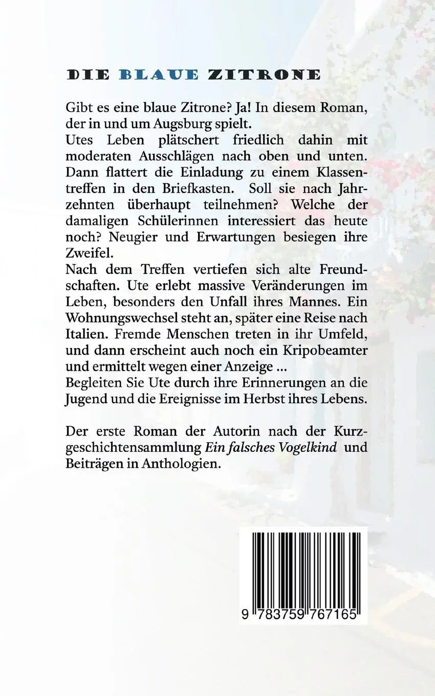 Rückseite: 9783759767165 | Die Blaue Zitrone | Uli Karg | Taschenbuch | Paperback | 358 S. | 2024