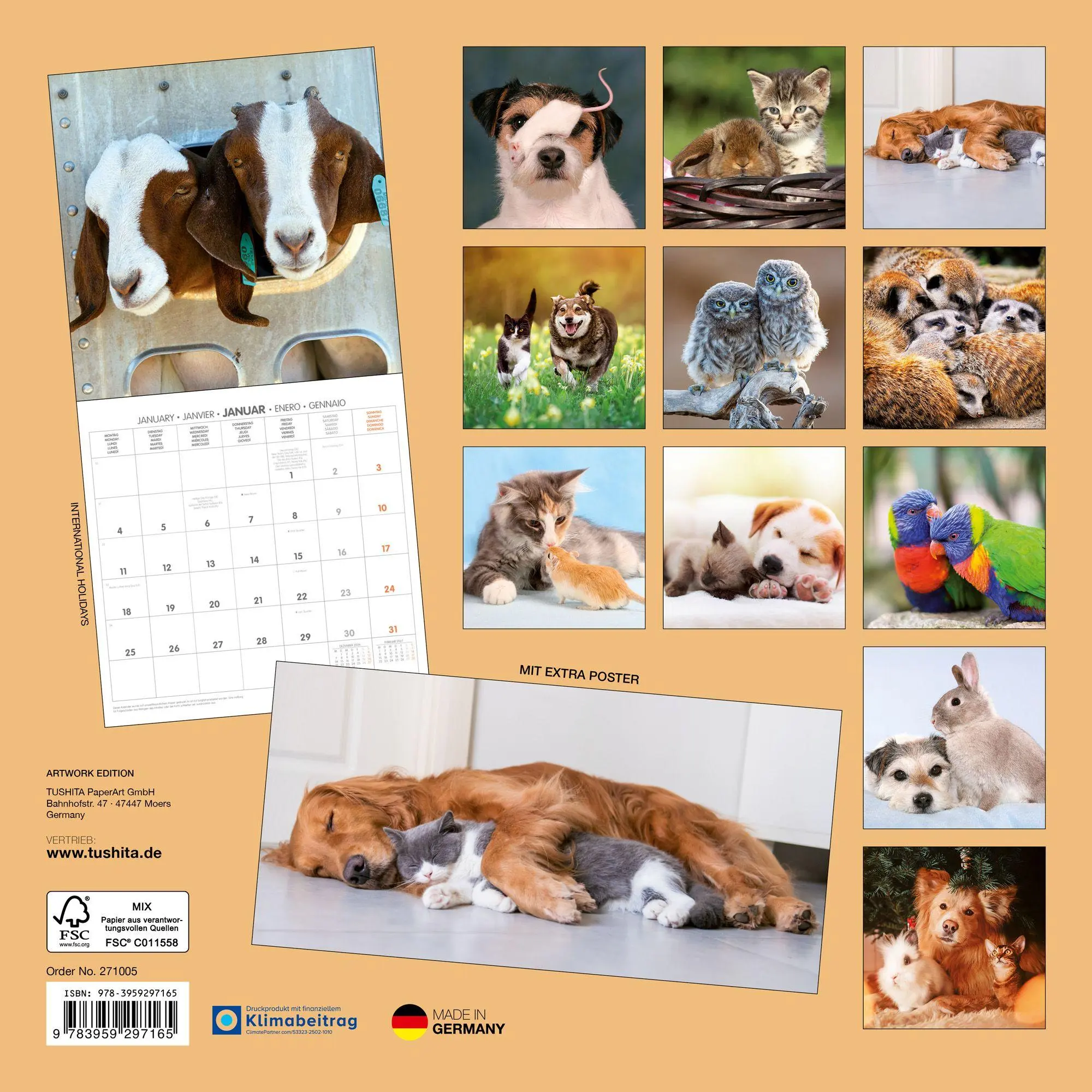 Bild: 9783959297165 | Kleine Freunde / Little Friends 2027 | Kalender 2027 | Kalender | 2027