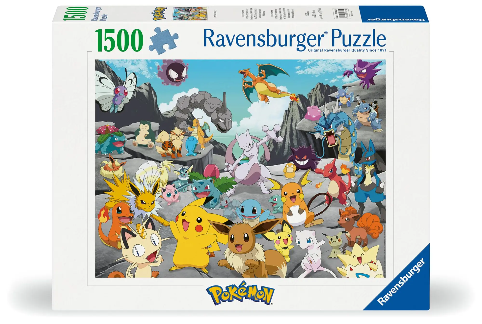Cover: 4005555007265 | Erwachsenenpuzzle 1500 Teile - Pokémon Classics | Spiel | 12000726