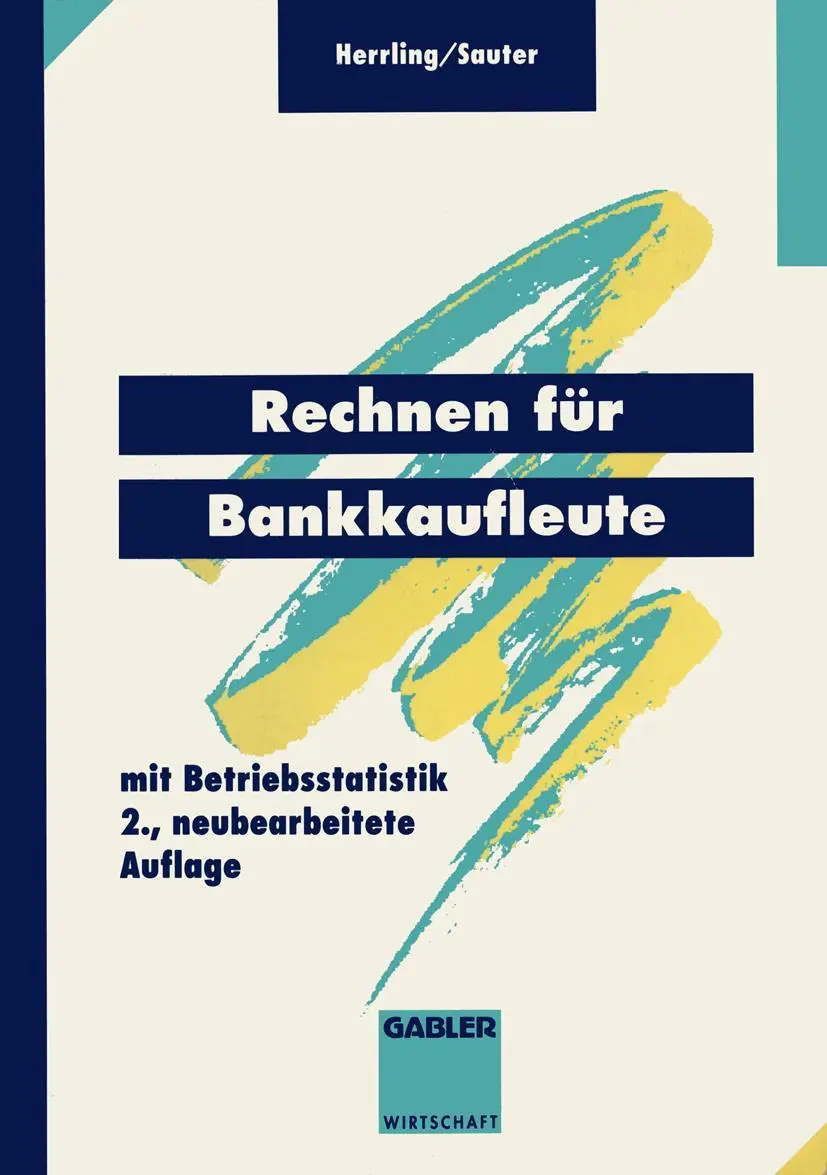 Cover: 9783409977265 | Rechnen für Bankkaufleute | mit Betriebsstatistik | Sauter (u. a.)