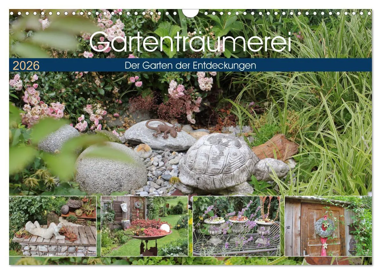 Cover: 9783457877265 | Gartenträumerei (Wandkalender 2026 DIN A3 quer), CALVENDO...