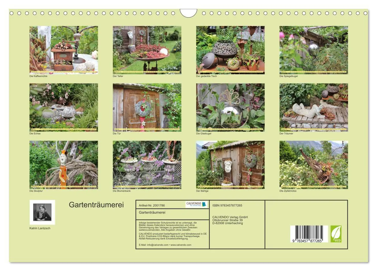 Bild: 9783457877265 | Gartenträumerei (Wandkalender 2026 DIN A3 quer), CALVENDO...