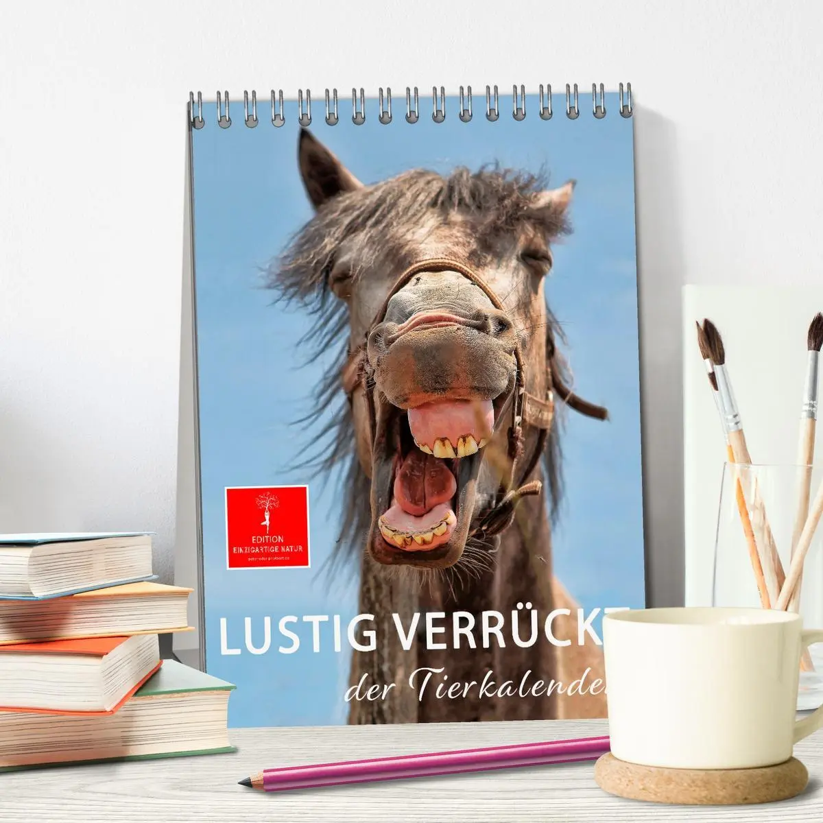 Bild: 9783516347265 | Lustig verrückt - der Tierkalender (Tischkalender 2026 DIN A5...