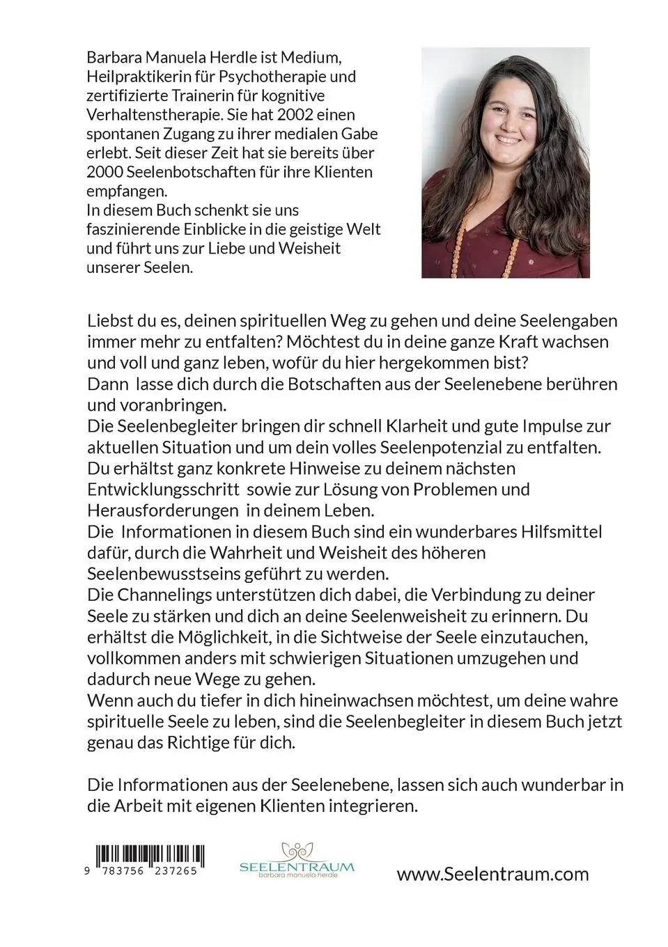 Rückseite: 9783756237265 | Seelenbegleiter | Wegweiser für dein Leben | Barbara Manuela Herdle