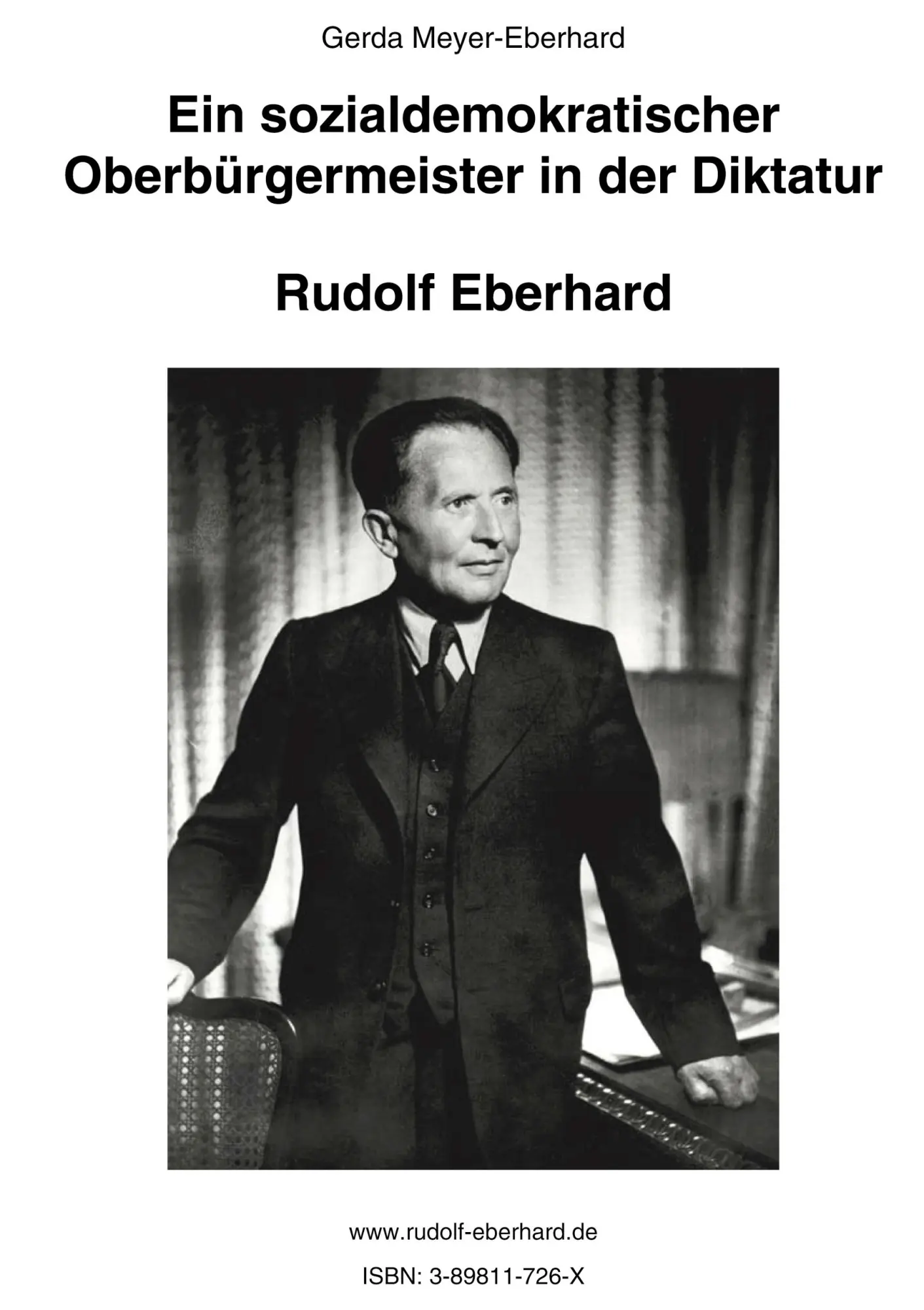 Cover: 9783898117265 | Ein sozialdemokratischer Oberbürgermeister in der Diktatur | Buch