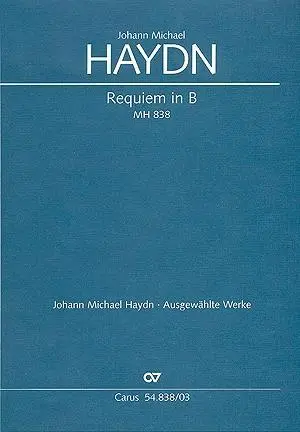 Cover: 9790007087265 | Requiem in B (Klavierauszug) | MH 838 | Johann Michael Haydn | Buch