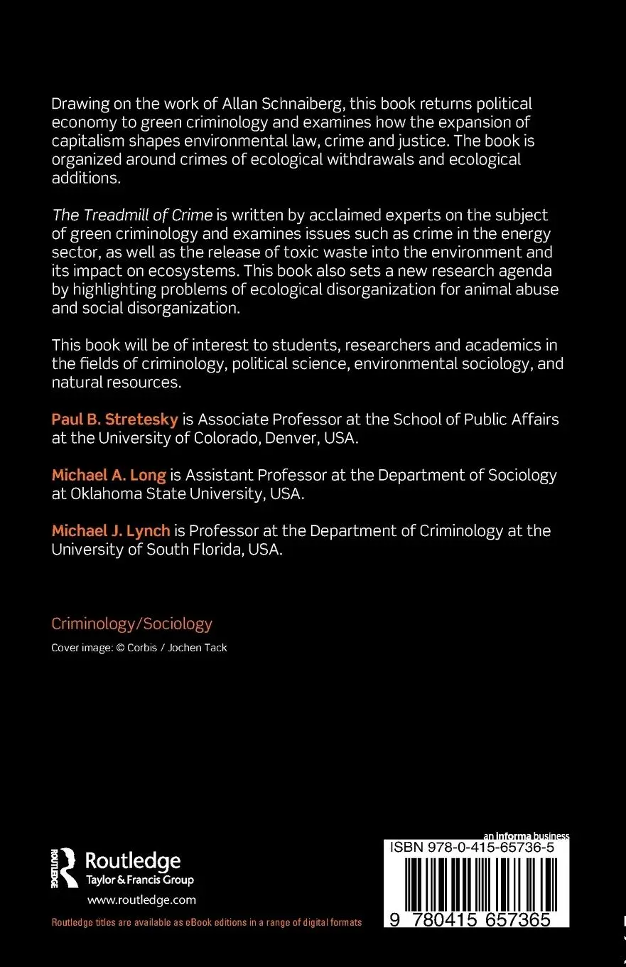 Rückseite: 9780415657365 | The Treadmill of Crime | Political Economy and Green Criminology