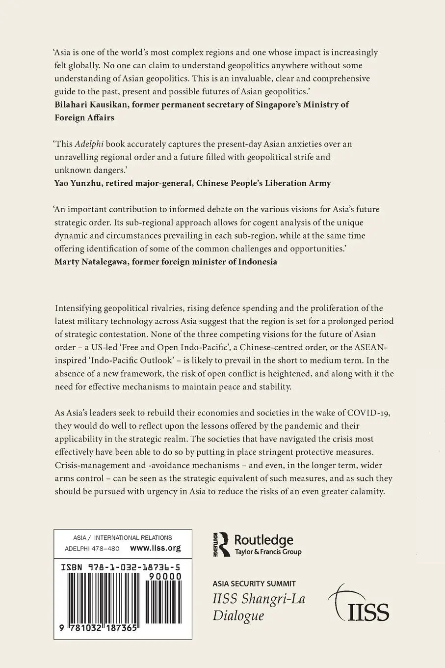 Rückseite: 9781032187365 | Asia's New Geopolitics | Military Power and Regional Order | Buch