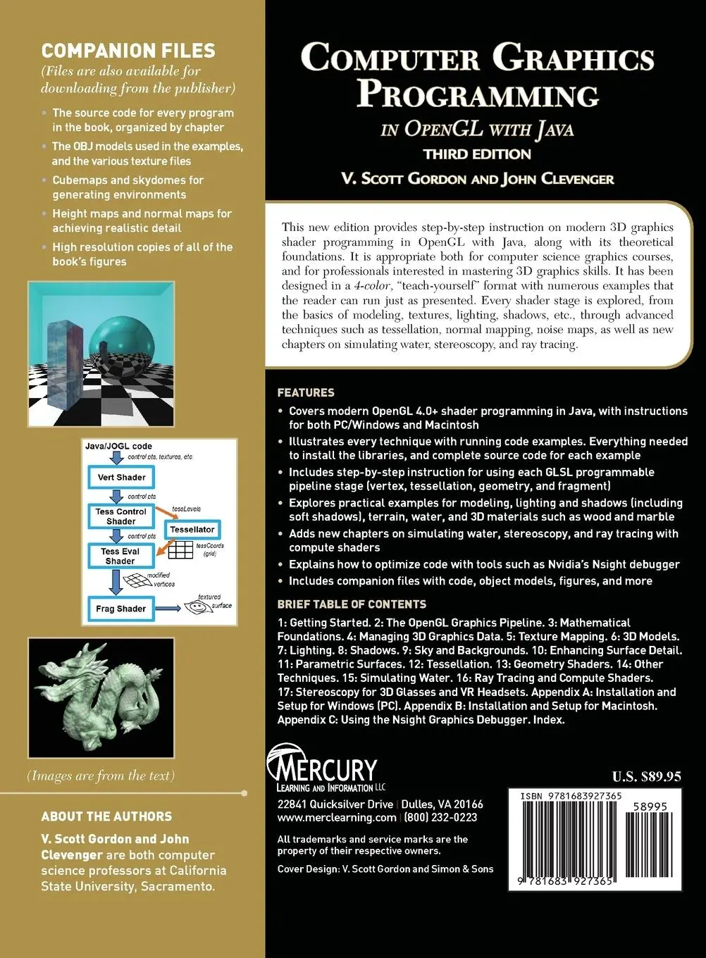 Rückseite: 9781683927365 | Computer Graphics Programming in OpenGL with Java | Clevenger (u. a.)