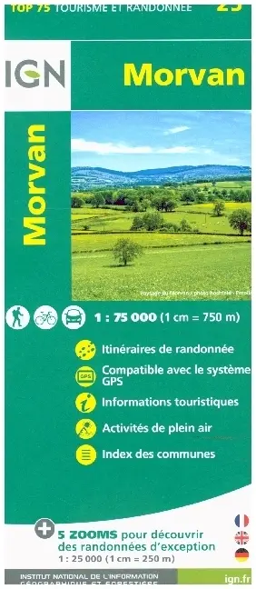 Cover: 9782758547365 | Morvan | (Land-)Karte | Französisch | 2019 | IGN-Frankreich