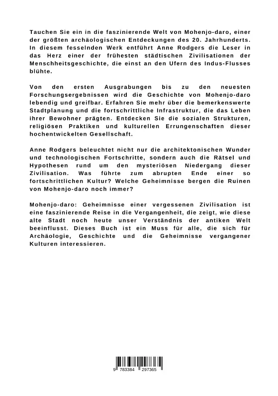 Bild: 9783384297365 | Mohenjo-daro: Geheimnisse einer vergessenen Zivilisation | Rodgers