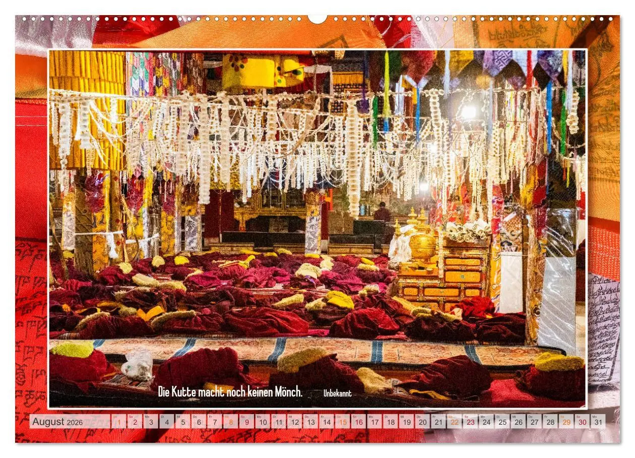 Bild: 9783457797365 | Farben Tibets (Wandkalender 2026 DIN A2 quer), CALVENDO Monatskalender