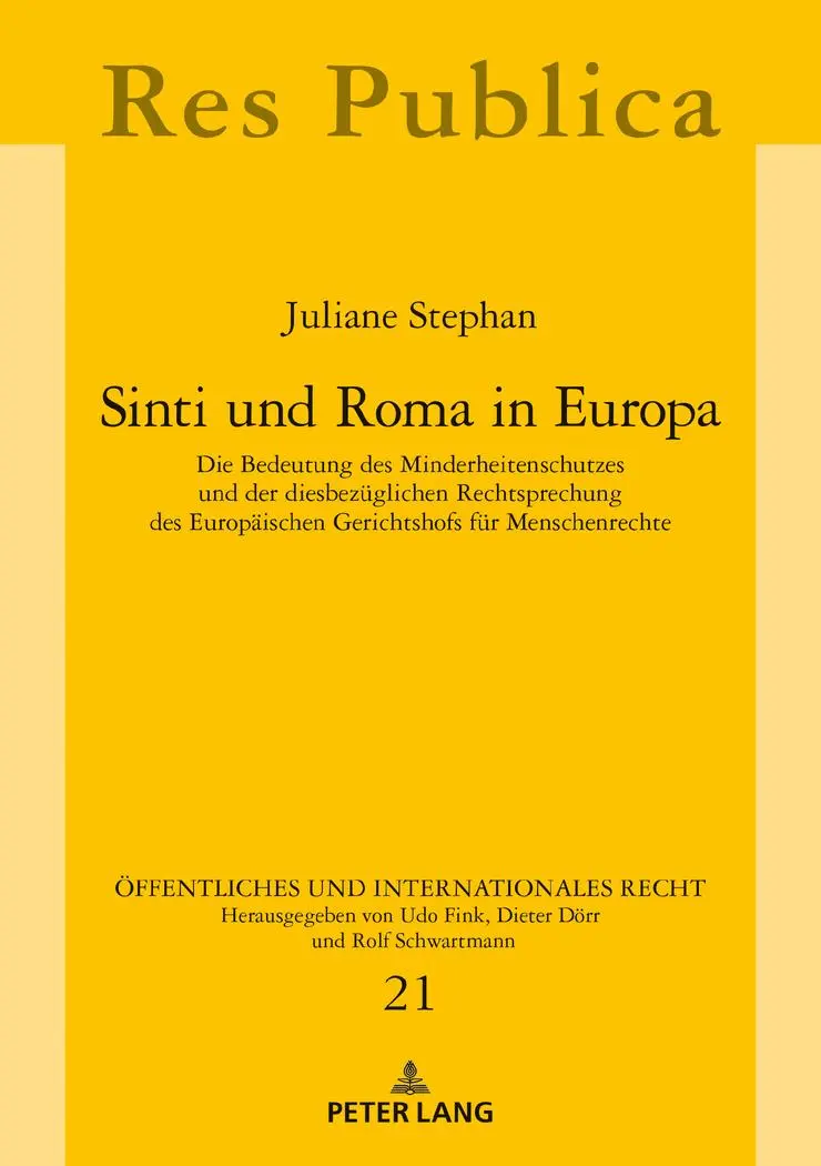 Cover: 9783631797365 | Sinti und Roma in Europa | Juliane Stephan | Buch | 438 S. | Deutsch