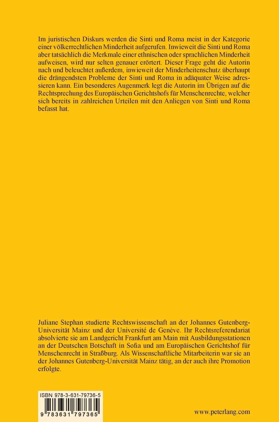Rückseite: 9783631797365 | Sinti und Roma in Europa | Juliane Stephan | Buch | 438 S. | Deutsch