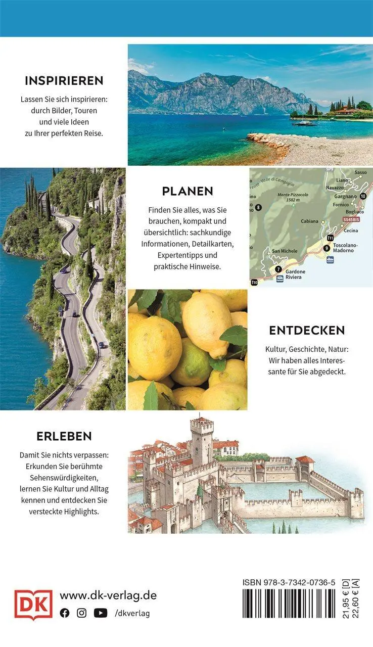Rückseite: 9783734207365 | Vis-à-Vis Reiseführer Gardasee | DK Verlag - Reise | Taschenbuch