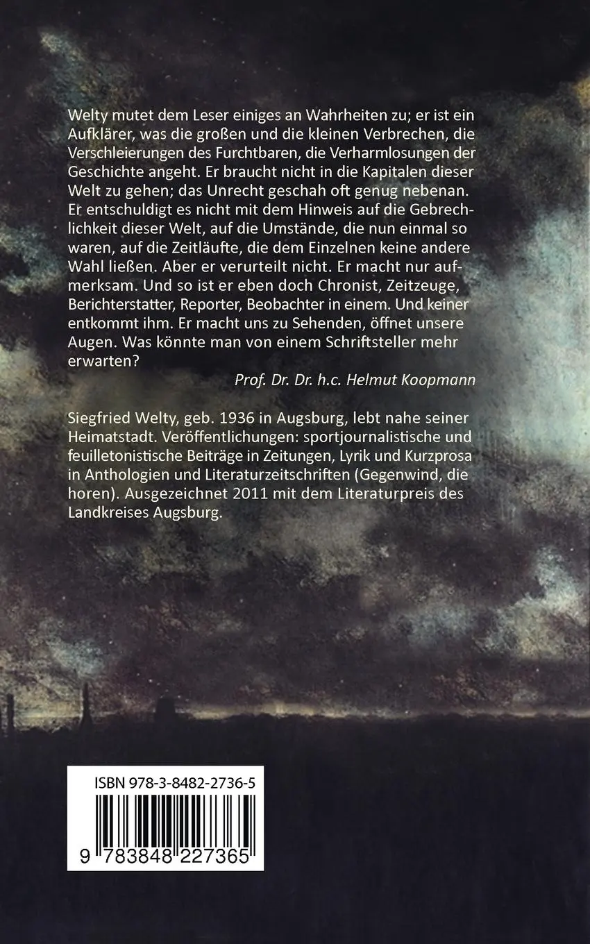 Rückseite: 9783848227365 | Schattenreich | Erzählungen gegen das Verdunkeln | Siegfried Welty
