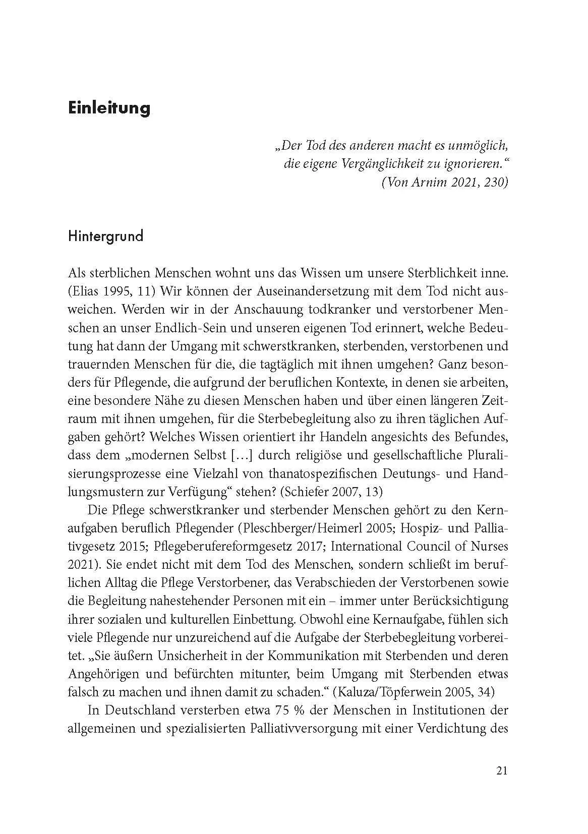 Bild: 9783863217365 | Sterben und Tod in der Palliativ- und Intensivpflege | Manfred Baumann