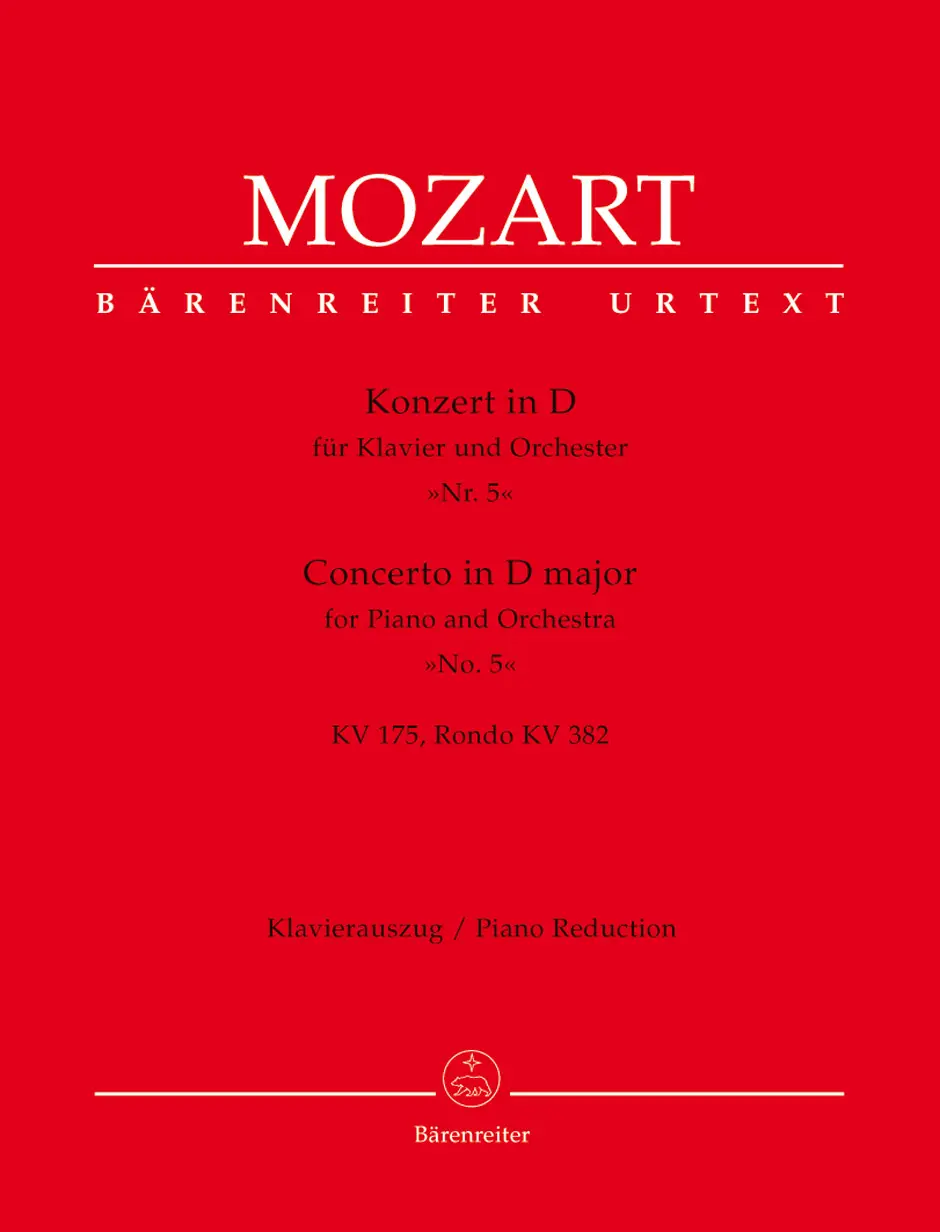 Cover: 9790006467365 | Konzert für Klavier und Orchester Nr. 5 D-Dur KV 175, KV 382 | Mozart