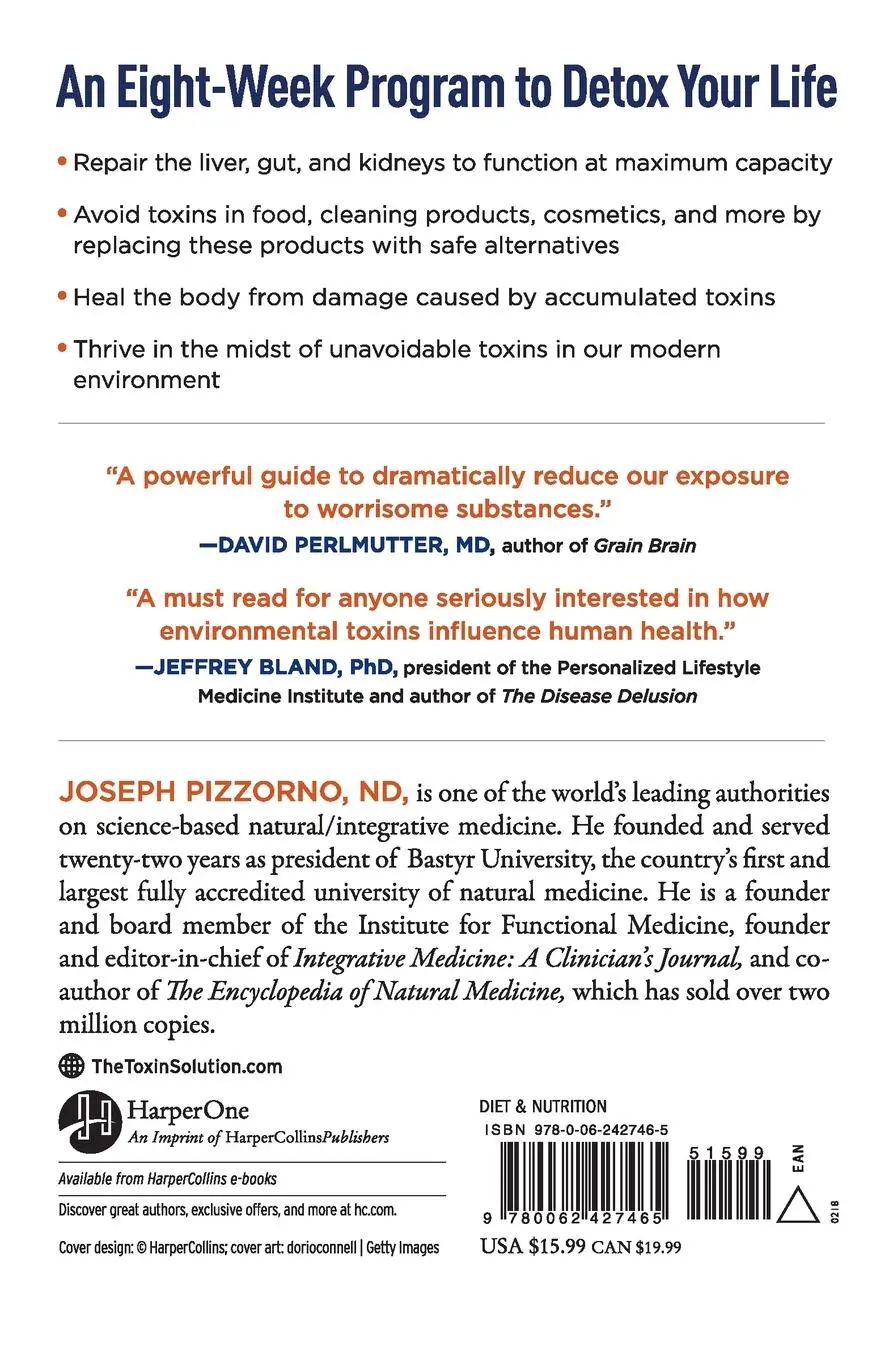 Rückseite: 9780062427465 | The Toxin Solution | Joseph Pizzorno | Taschenbuch | Englisch | 2020