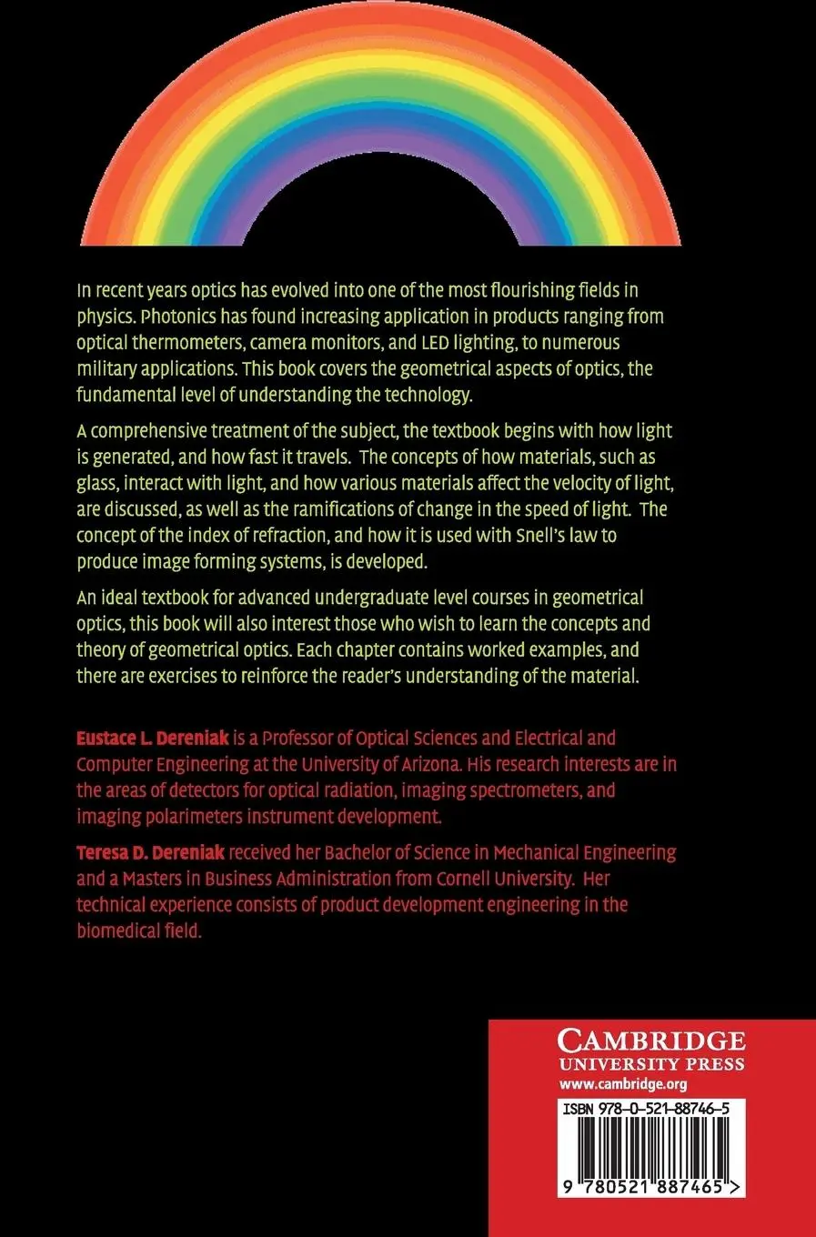 Rückseite: 9780521887465 | Geometrical and Trigonometric Optics | Eustace L. Dereniak (u. a.)