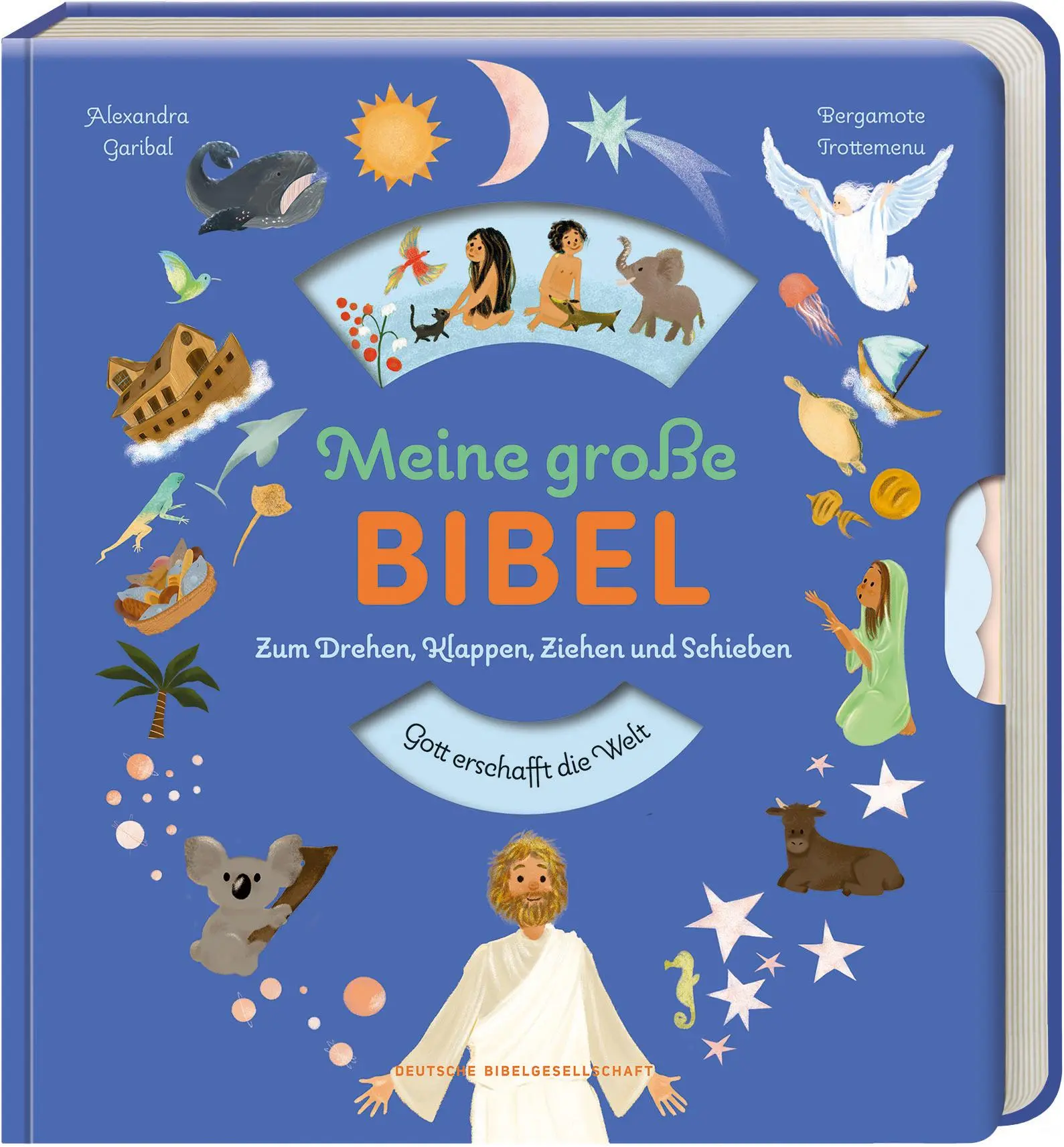 Cover: 9783438047465 | Meine große Bibel | Zum Drehen, Klappen, Ziehen und Schieben | Garibal