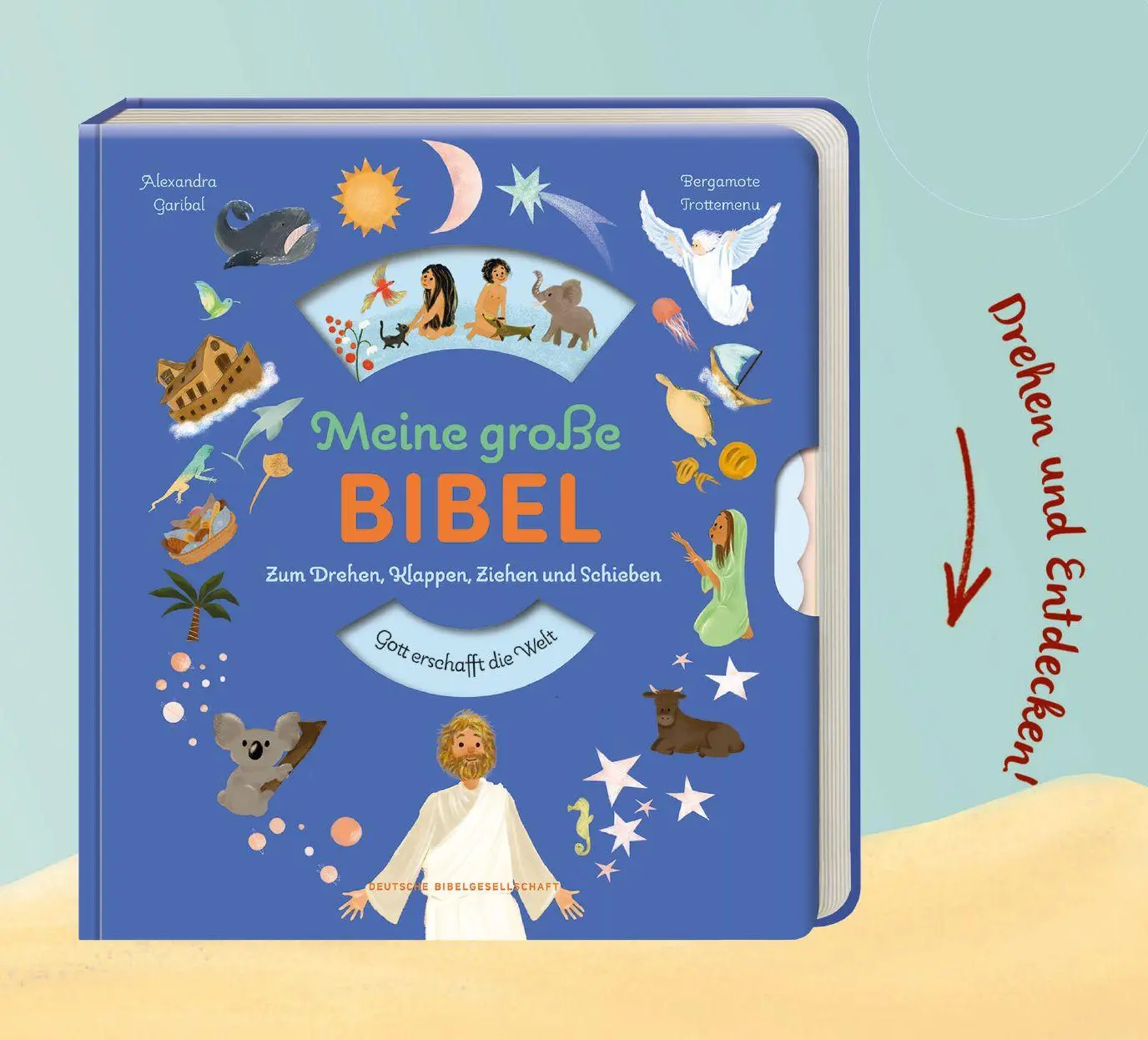 Bild: 9783438047465 | Meine große Bibel | Zum Drehen, Klappen, Ziehen und Schieben | Garibal