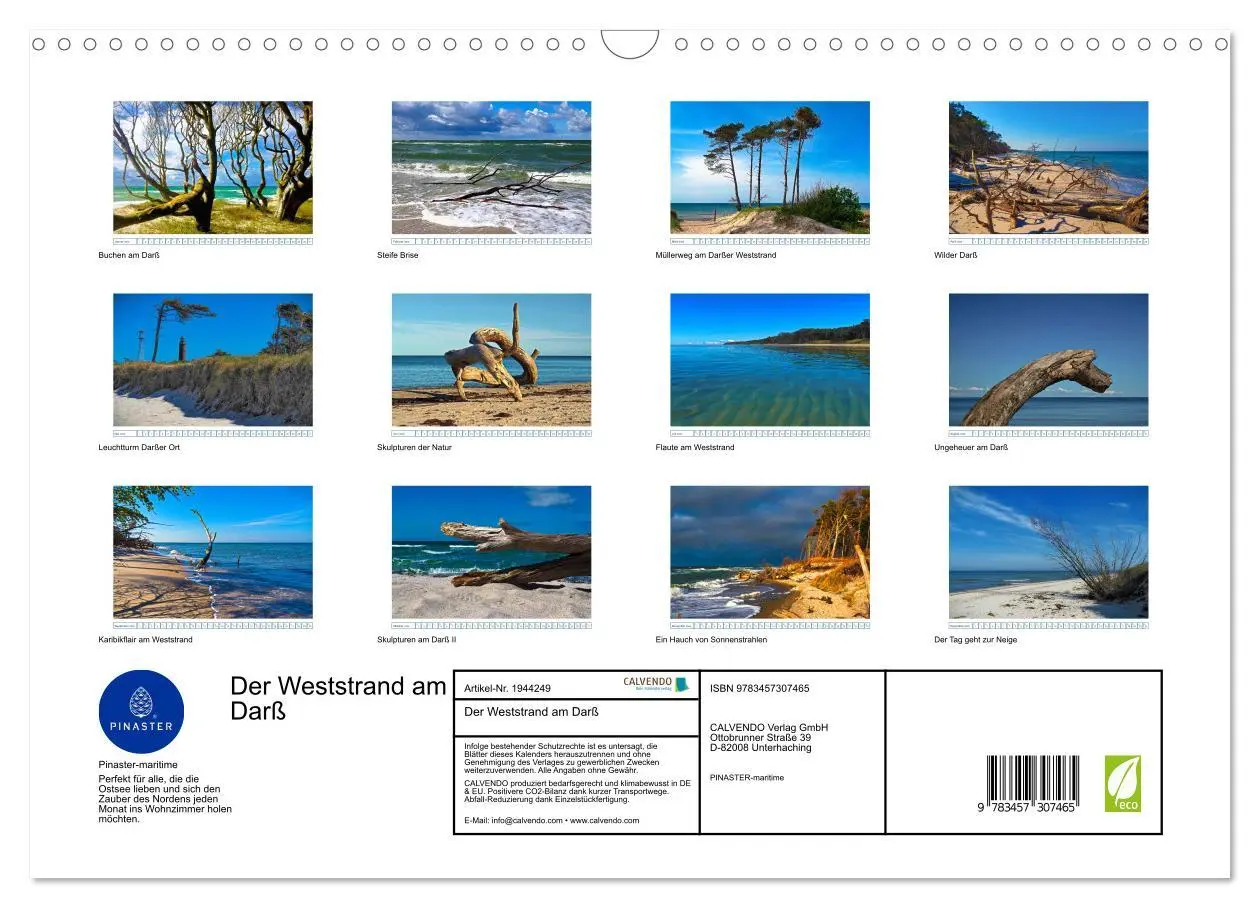 Bild: 9783457307465 | Der Weststrand am Darß (Wandkalender 2026 DIN A3 quer), CALVENDO...
