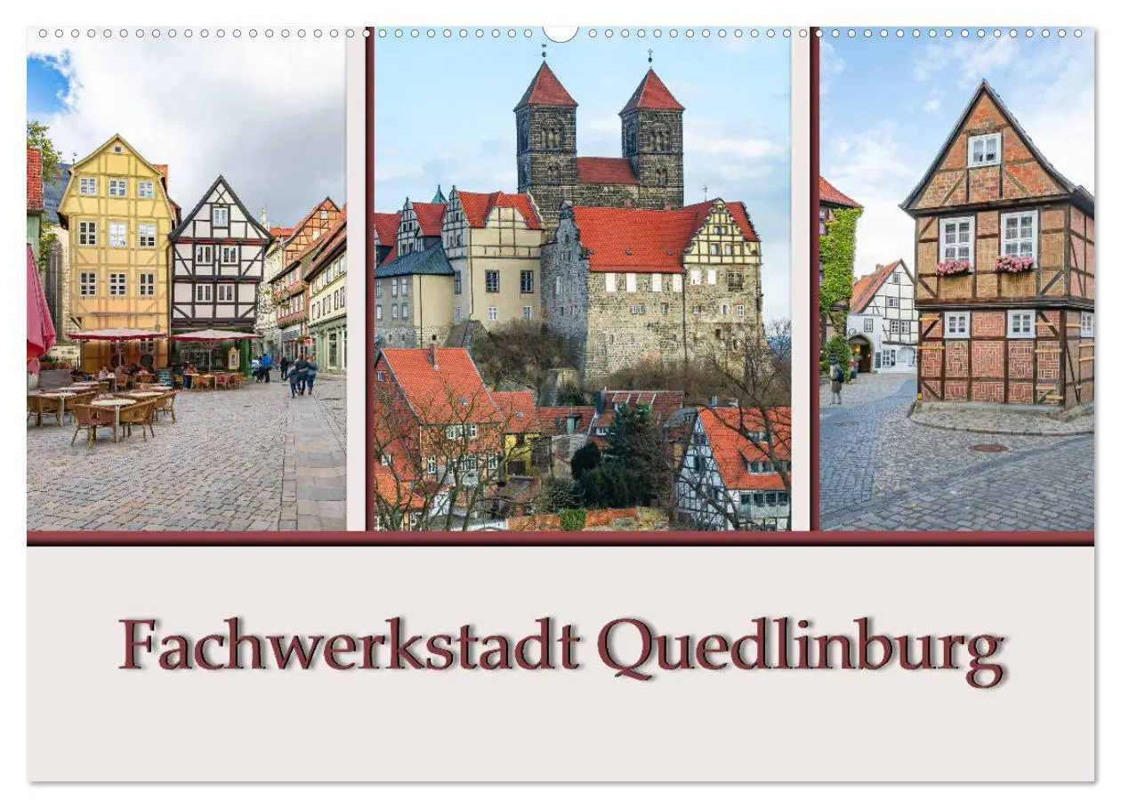 Cover: 9783457787465 | Fachwerkstadt Quedlinburg (Wandkalender 2026 DIN A2 quer), CALVENDO...