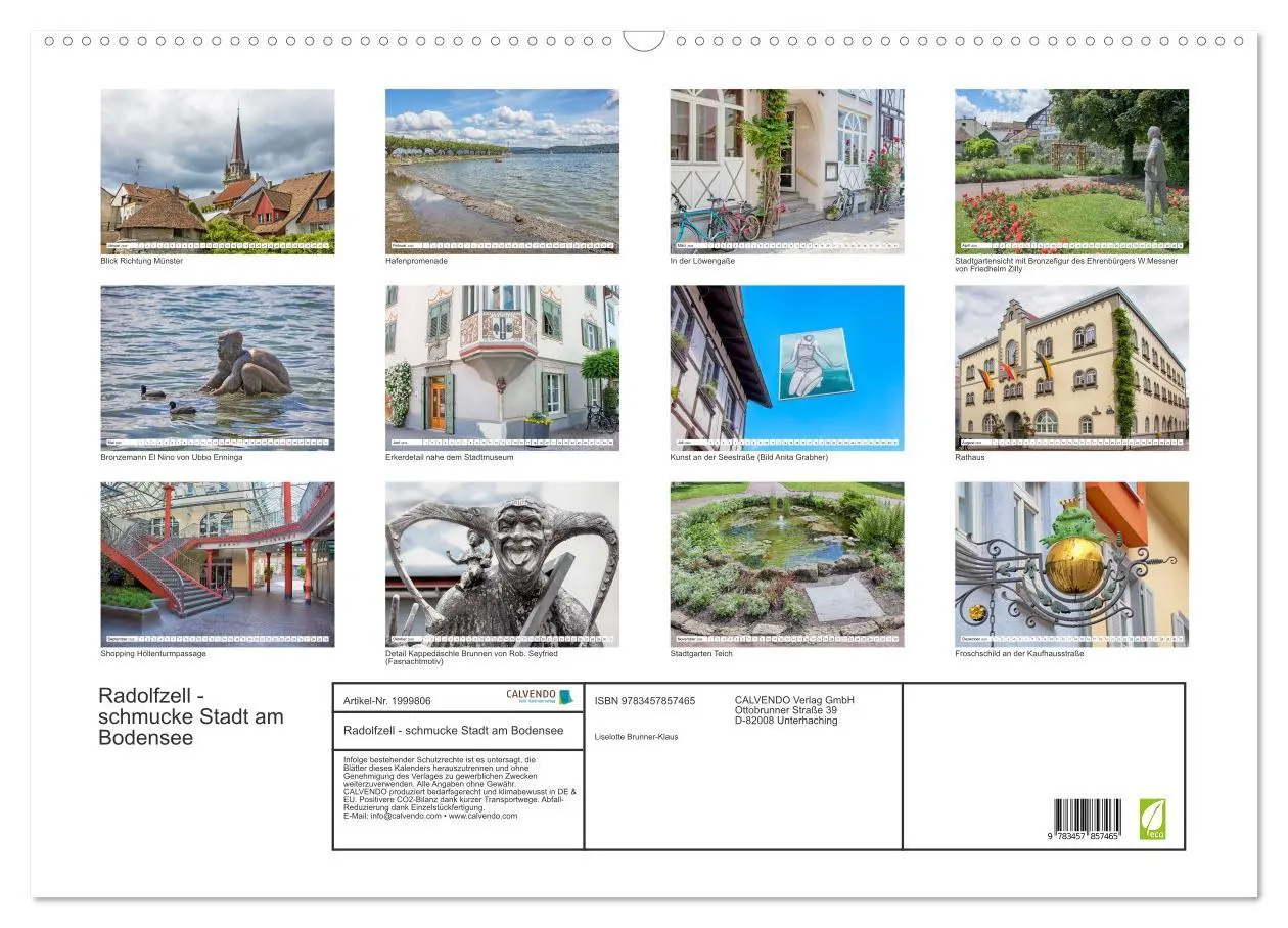Bild: 9783457857465 | Radolfzell - schmucke Stadt am Bodensee (Wandkalender 2026 DIN A2...