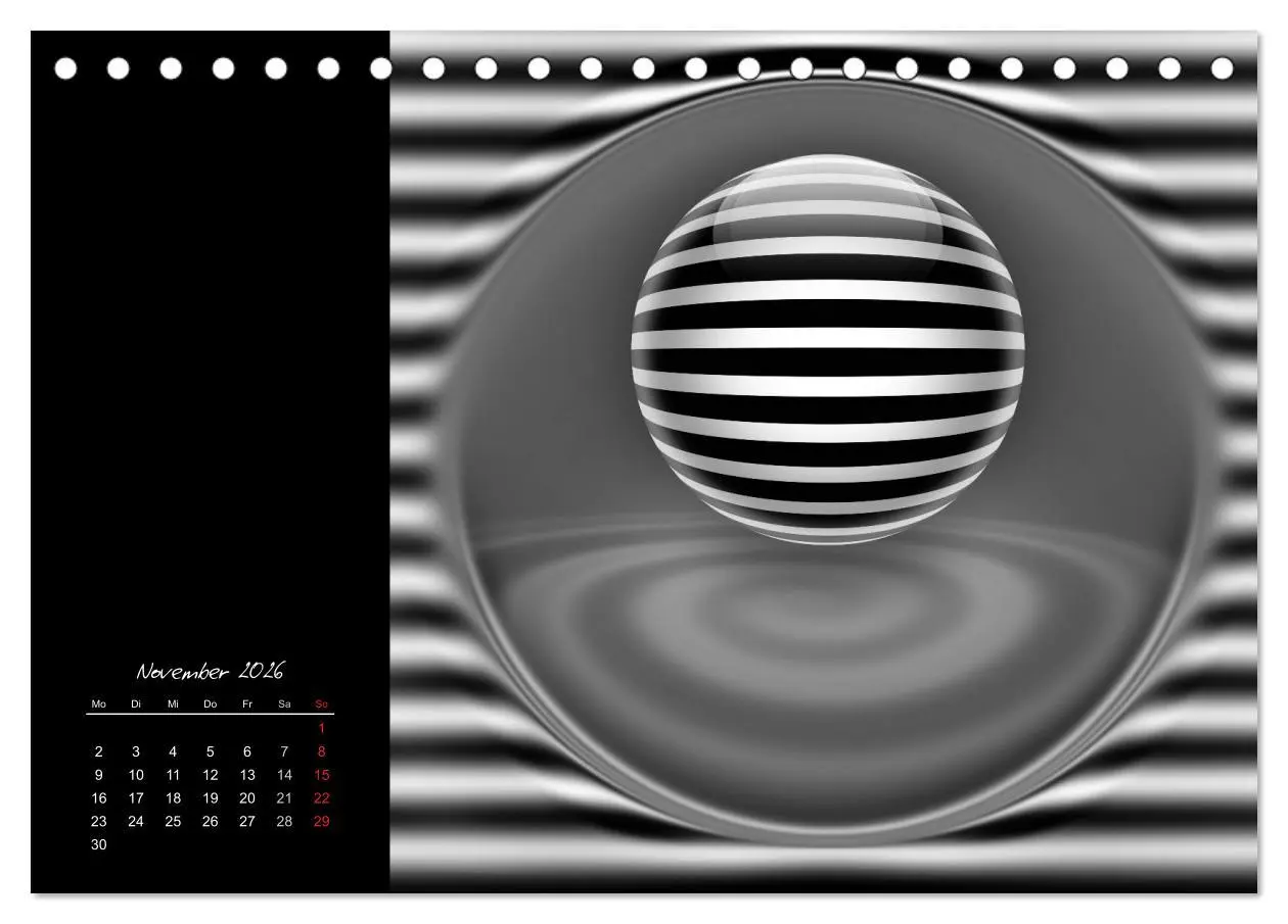 Bild: 9783516187465 | Optische Kunst im Quadrat (Tischkalender 2026 DIN A5 quer),...