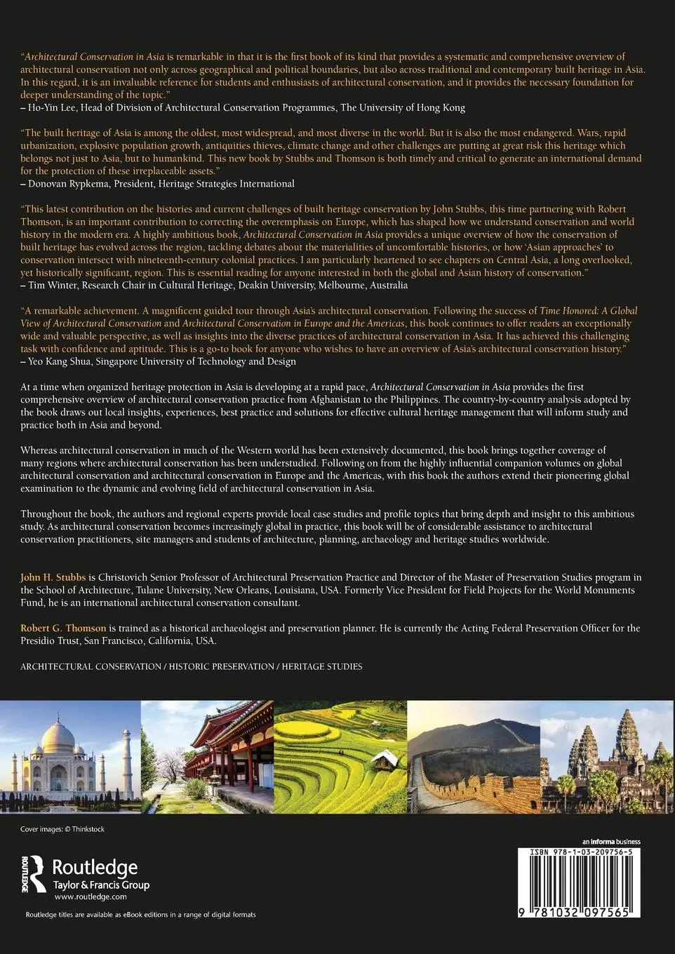Rückseite: 9781032097565 | Architectural Conservation in Asia | National Experiences and Practice