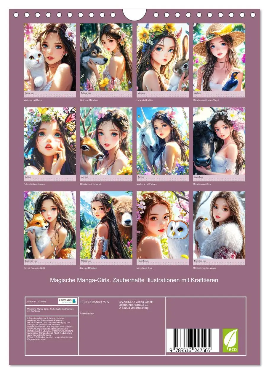 Bild: 9783516247565 | Magische Manga-Girls. Zauberhafte Illustrationen mit Krafttieren...