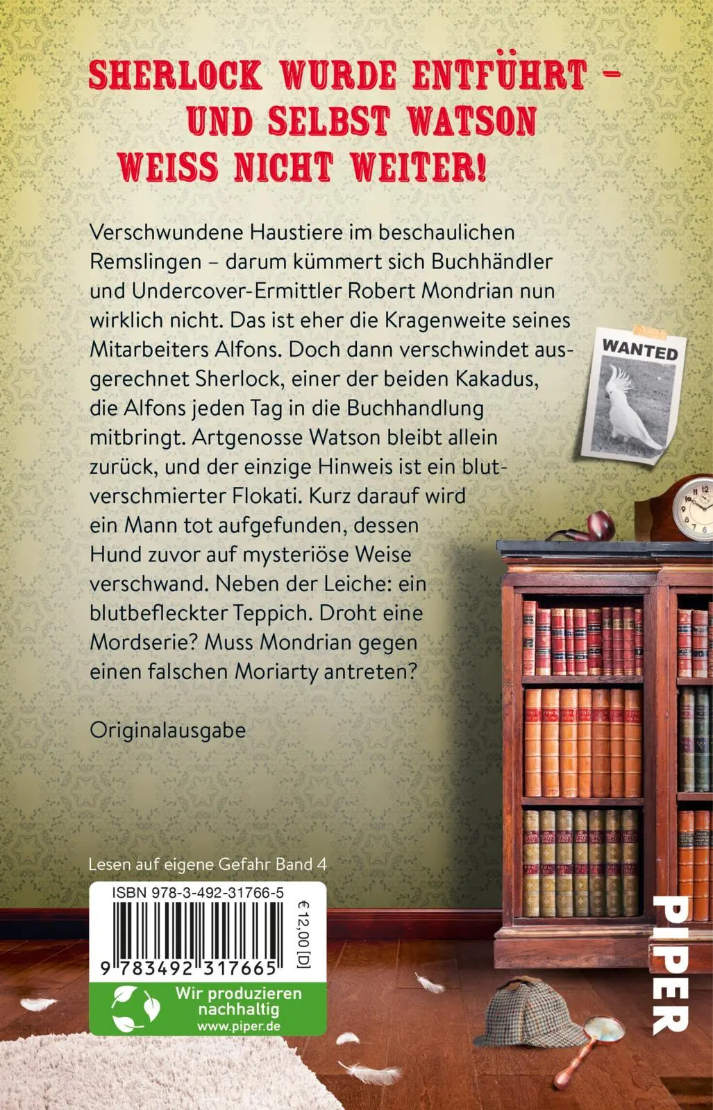 Rückseite: 9783492317665 | Sherlock ist ausgeflogen | Jürgen Seibold | Taschenbuch | 304 S. Rückseite: 9783492317665 | Sherlock ist ausgeflogen | Jürgen Seibold | Taschenbuch | 304 S.