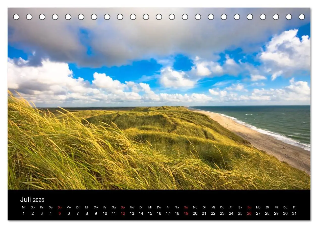 Bild: 9783516167665 | Dänemarks Nordseeküste (Tischkalender 2026 DIN A5 quer), CALVENDO...
