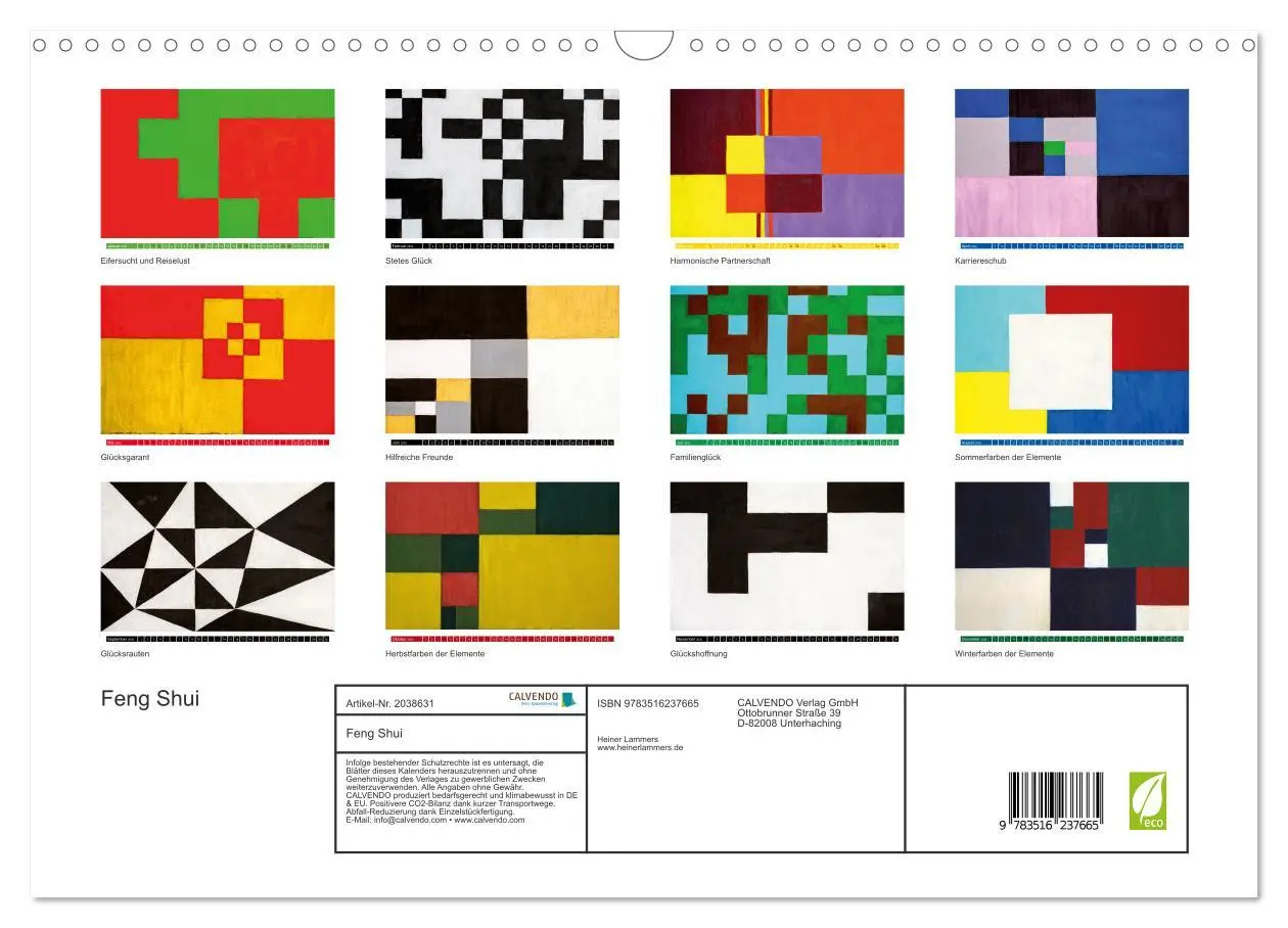 Bild: 9783516237665 | Feng Shui (Wandkalender 2026 DIN A3 quer), CALVENDO Monatskalender