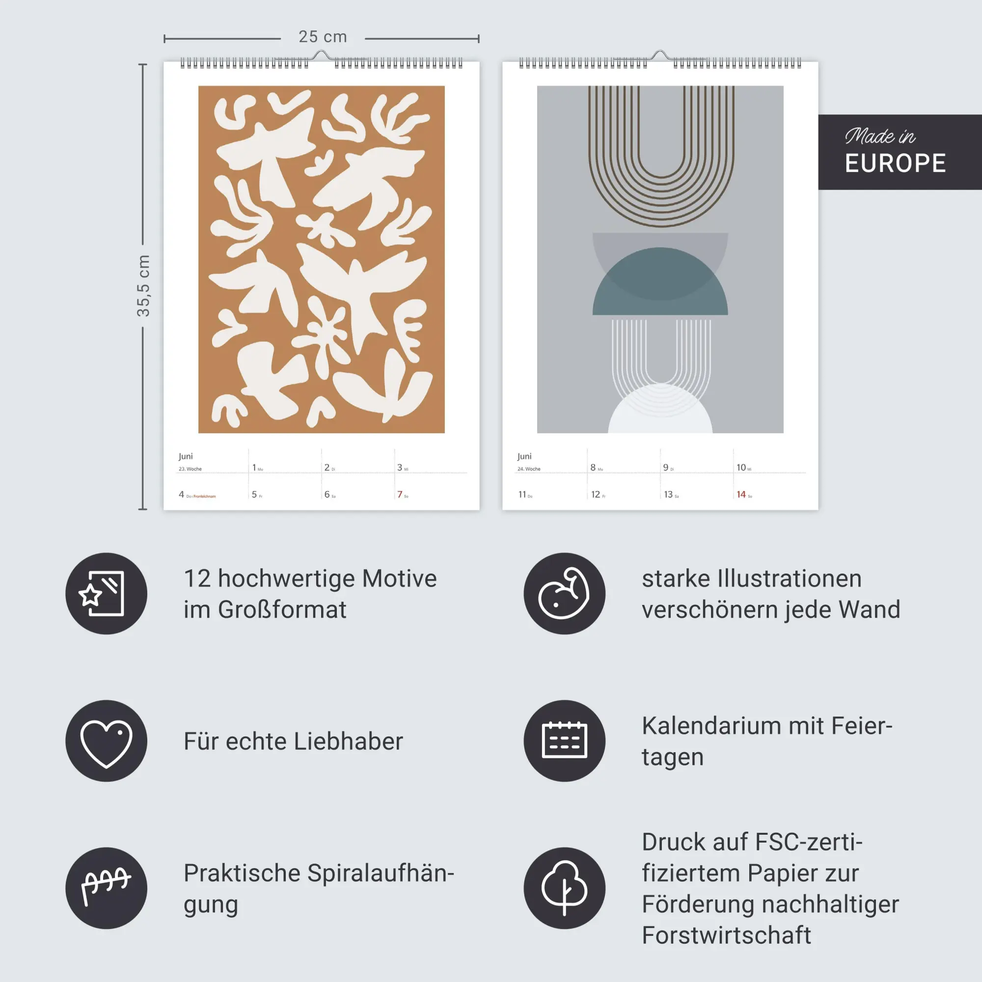 Bild: 9783840037665 | Gallery Wall Planner Wochenplaner 2026 - Kalender mit 53 Minipostern
