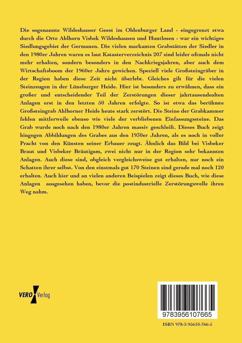 Rückseite: 9783956107665 | Germanische Gräber, Siedlungen und Behausungen in Norddeutschland