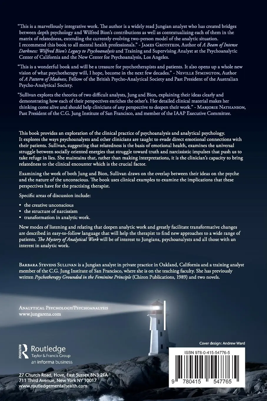Rückseite: 9780415547765 | The Mystery of Analytical Work | Weavings from Jung and Bion | Buch