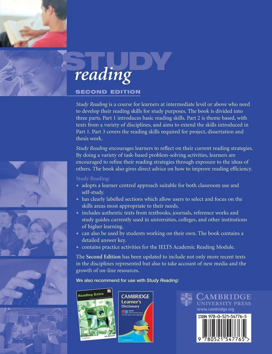 Rückseite: 9780521547765 | Study Reading | A Course in Reading Skills for Academic Purposes